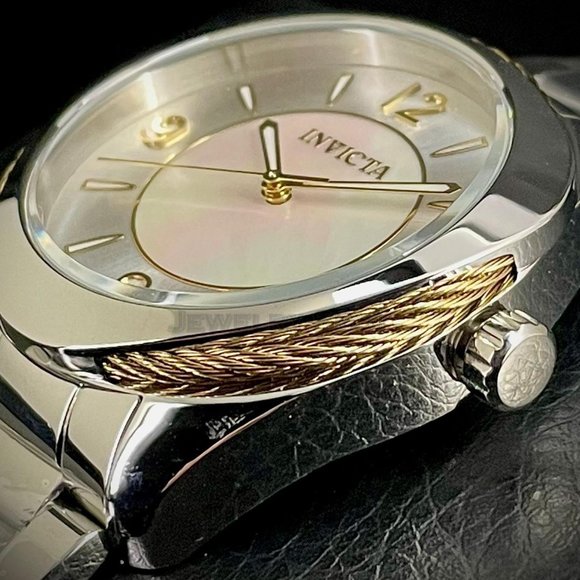 NEW Invicta Bolt 38MM Silver MOP Dial Quartz Silver Bracelet Watch - Picture 5 of 10